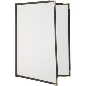 SECURIT Jídelní lístek s průhlednými deskami 2 x A4 - hnědá MC3-CYA4-BR2