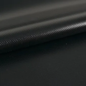 Hustě tkaná PVC fólie černá