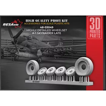 Plastikový model RESARM 1/48 Douglas A-1 Skyraider (late) wheels set