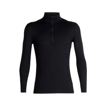 Icebreaker Merino 200 Oasis LS Half Zip Men Black černá XL