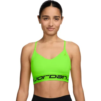 Podprsenka Dámská sportovní podprsenka s výztuží Nike JORDAN SPT INDY LOGO BRA W zelená FV6498-358 - S | UK 14 | US 15