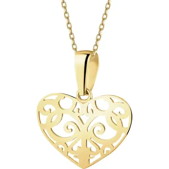 Přívěsek Zlatý přívěsek - srdce - AP541-0717