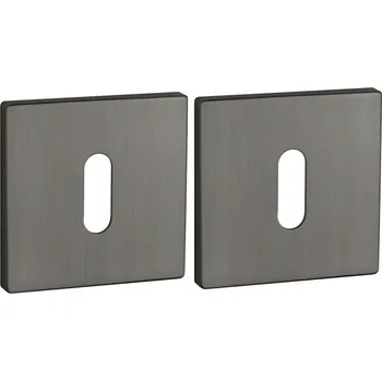 Dveřní kování Vnitřní klika Enger Krátká, Čtvercová rozeta, Rozeta s otvorem pro klíč