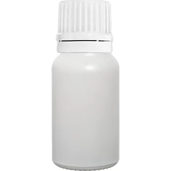 Láhev Skleněná lahvička 10 ml bílá matná s bílým uzávěrem