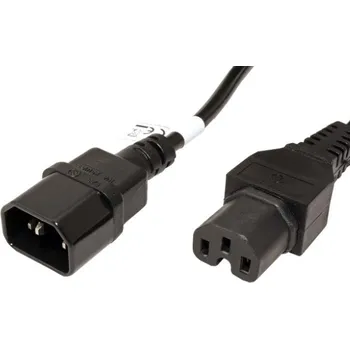 Prodlužovací kabel OEM Kabel IEC320 C14 - C15 prodlužovací, 2m 19.42.1297