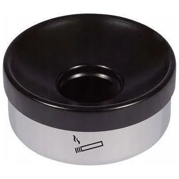 Popelník Popelník s košem Neutrale, řada 0l, stříbrný