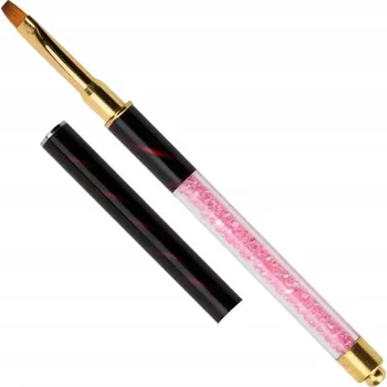 Kosmetický štětec Štětec na gel Allepaznokcie 6 růžovo-černý