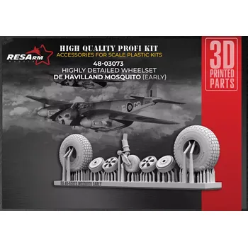 Plastikový model RESARM 1/48 D.H. Mosquito (early) wheels set