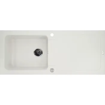 Nerezový dřez Carea Vestavný dřez Botia 1, 500 × 1180 × 185 mm, bílý, CAREAlith 3512349900912