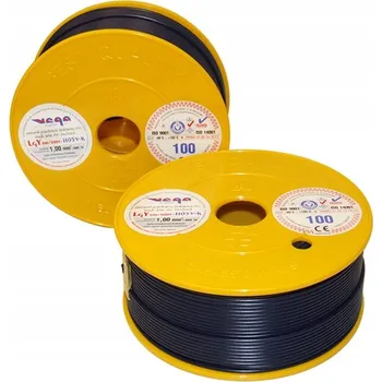 elektrický kabel Vodič LGY/H05V-K 1,00 mm2 100 m Granátová (tmavě modrá)