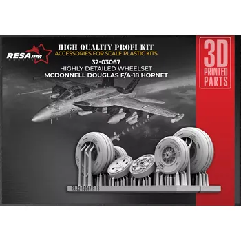 Plastikový model RESARM 1/32 F/A-18 Hornet wheels set