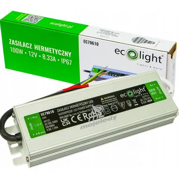Zabezpečení domácnosti LED zdroj 100W vodotěsný hermetický IP67 12V DC 8,33A