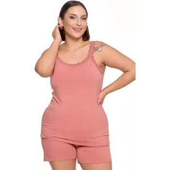 Dámské pyžamo Dámské pyžamo Moraj PDD4600-014 Barva: Růžová, Velikost: 3XL