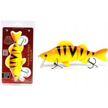 Umělá nástraha Pomalu potápivý wobler DAM Effzett Slide'N Roll Okoun 18cm 80g oranžový 1 Ks.