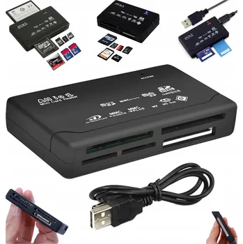 Čtečka paměťových karet Čtečka paměťových karet USB univerzální černá