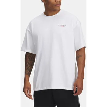 Pánské tričko Under Armour Pjt Rck Hwt SS 1389950-100 Bílá XXL