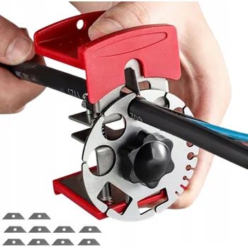 Vrták RUČNÍ ODSTRAŇOVAČ IZOLACE Z KABELŮ A VODIČŮ, NOŽE 10 Ks, SADA