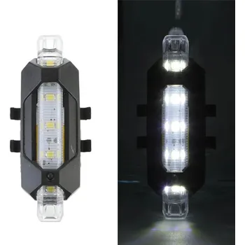 Cyklosvítilna Název: Vodotěsné LED světlo na kolo s USB nabíjením Popis: - Bílý