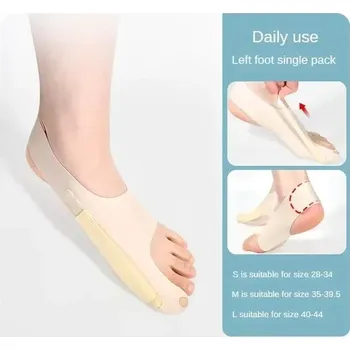 Korektor vbočeného palce | Ortopedické ponožky, Oddělovač prstů - Levý-M-1 ks