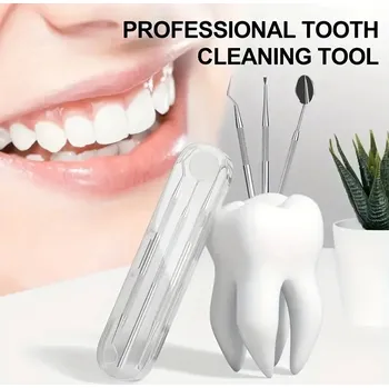 Nerezová sada zubních nástrojů pro ústní hygienu | Orální péče 3 ks