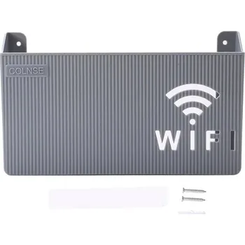 Úložný box Nástěnný plastový organizér na kabely | úložný box, dekorace domova - Šedá