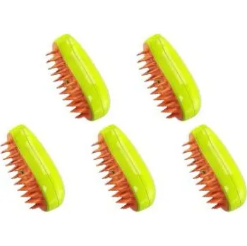 Péče o srst a drápky Kartáč na kočky a psy s vodním rozprašovačem | Chovatelské potřeby - zelená 5 ks