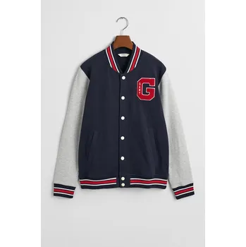 Dívčí mikina MIKINA GANT VARSITY SWEAT JACKET EVENING BLUE