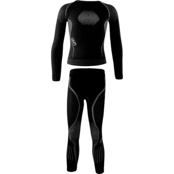 Set dětského termoprádla Dětský funkční komplet UYN VISYON JUNIOR SET - černá 116/122
