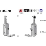 Filtr sazových částic, výfukový systém AS FD5070