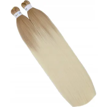 Syntetické vlasy Kanekalon na copánky 2 culíky 70 cm PŘEDPŘIPRAVENÉ Ombre