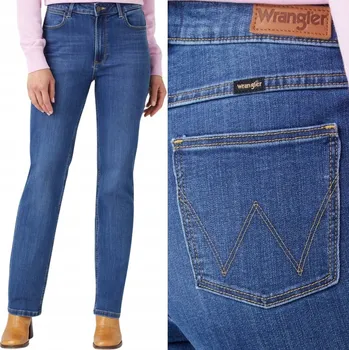 Wrangler STRAIGHT Hudson DÁMSKÉ VYSOKÉ DŽÍNY ROVNÉHO STŘIHU W27 L28