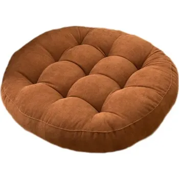 Polštář Meditační kulatý polštář na podlahu | sedák - Kávová,42 cm