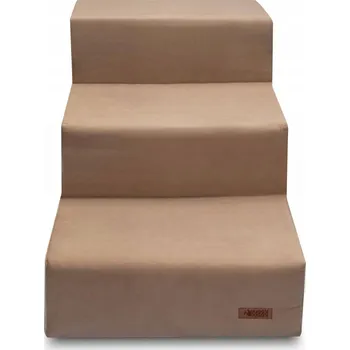 Schůdek Schůdky pro psa ke gauči a posteli béžové chihuahua HUGGY DOGGY Climber L