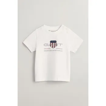 Dívčí tričko TRIČKO GANT ARCHIVE SHIELD SS T-SHIRT WHITE