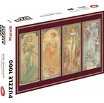 Puzzle Metallic Mucha Čtvero ročních období 1000 dílků