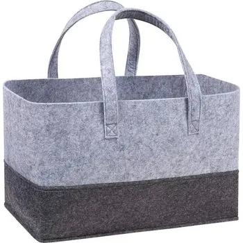 Nákupní taška Velká taška na nákup a plážovou výbavu | Taška na hračky, knihy a kosmetiku - Šedá