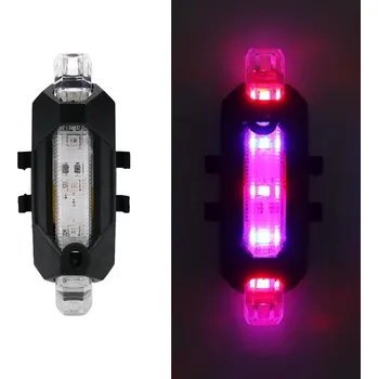 Cyklosvítilna Název: Vodotěsné LED světlo na kolo s USB nabíjením Popis: - červená modrá