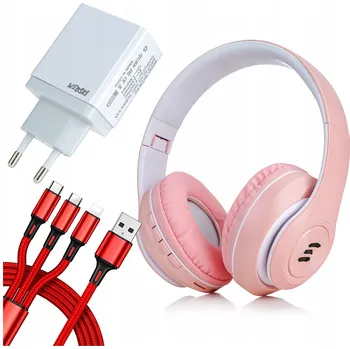 Sluchátka Bezdrátová sluchátka přes uši Webski MAK_PK$LAD_WB_4PORTY_WH$KAB3W1_RD#1