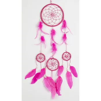 Lapač snů Lapač snů CIRCLES růžová / délka 45 cm