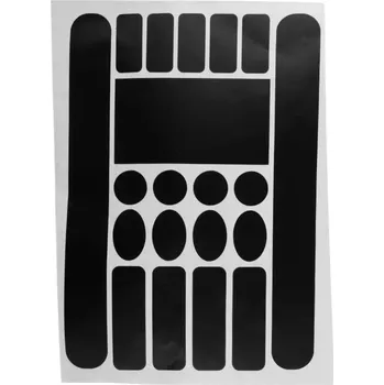 Ochranná nálepka na rám horského kola proti poškrábání - černá