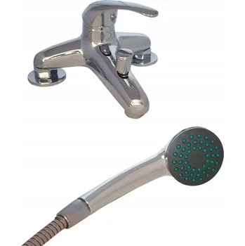 Vodovodní baterie Vanová baterie páková stojánková na okraj vany Goshe STOJÍCÍ stříbrná