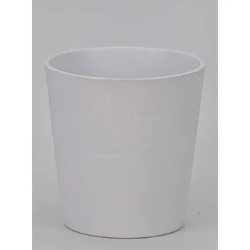 Zahrada Keramický květináč Endless Love 13 cm bílý II. jakost