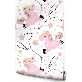 Tapeta 10m TAPETA Pro Děti - Jednorožci Mezi Hvězdami