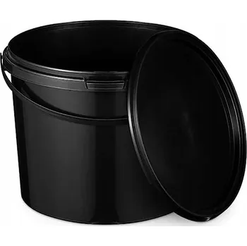 Dóza na potraviny Kbelík 3L s víkem ČERNÝ na potraviny