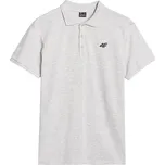 tričko 4F 4FWMM00TPTSM366 Polo - 27M/Cold Light Grey Melange L