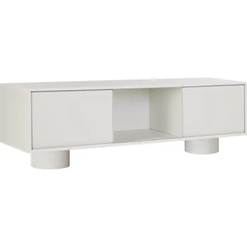 Televizní stolek noo.ma Světle šedý TV stolek Taro 160 x 42 cm