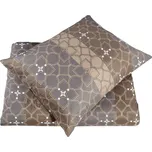 Povlečení mikrosatén prodloužené AKABA hnědé