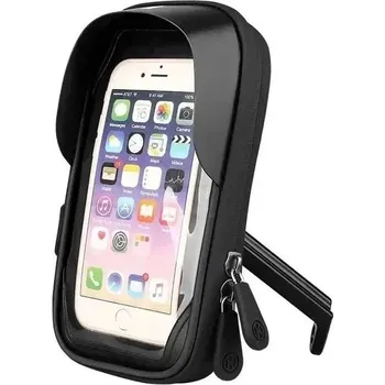 Voděodolný držák telefonu na kolo a motorku | cyklo a moto doplňky - Černá (Motocykl)