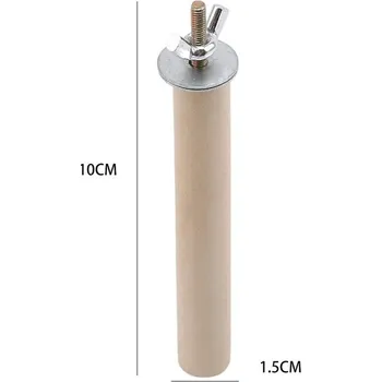 Hračka pro ptáka <strong>Papoušek bidýlko dřevěné | papoušek hračka, ptačí klec</strong> - 1,5 x 10 cm