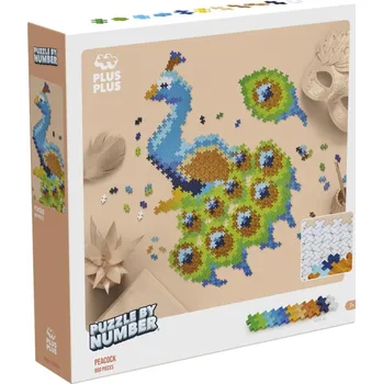 ostatní stavebnice Plus-Plus Skládej podle čísel - Páv 800 ks
